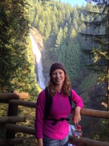 Heather on a hike on a weekend in Seattle