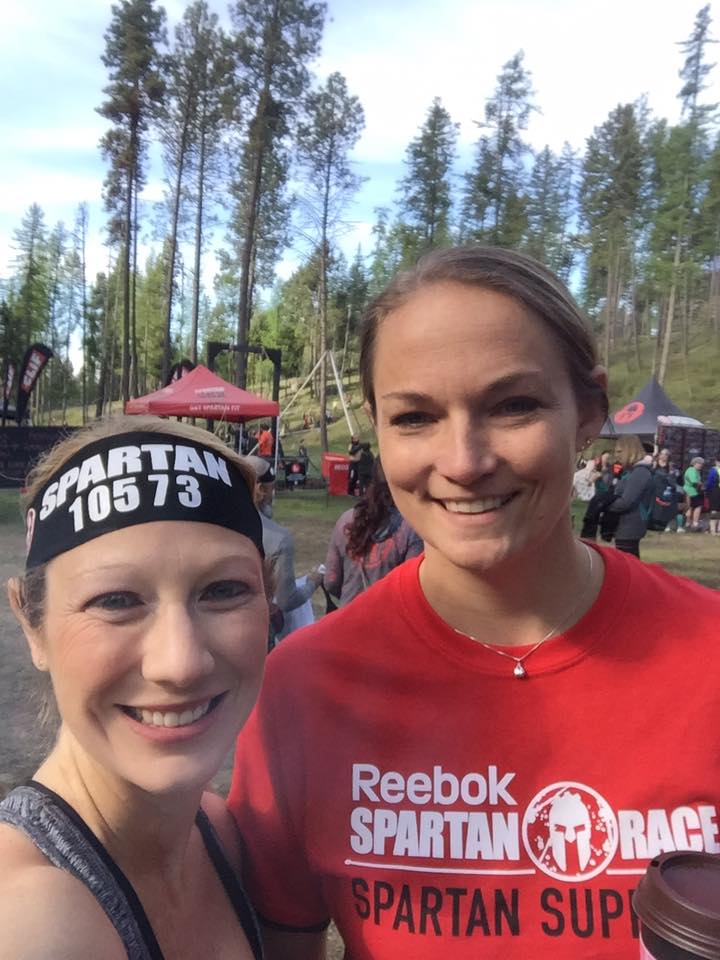 My bestie Michelle and I as the Spartan Beast