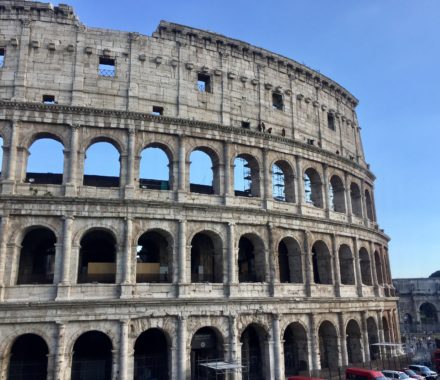 We visited the Colosseum on our Italian Vacation