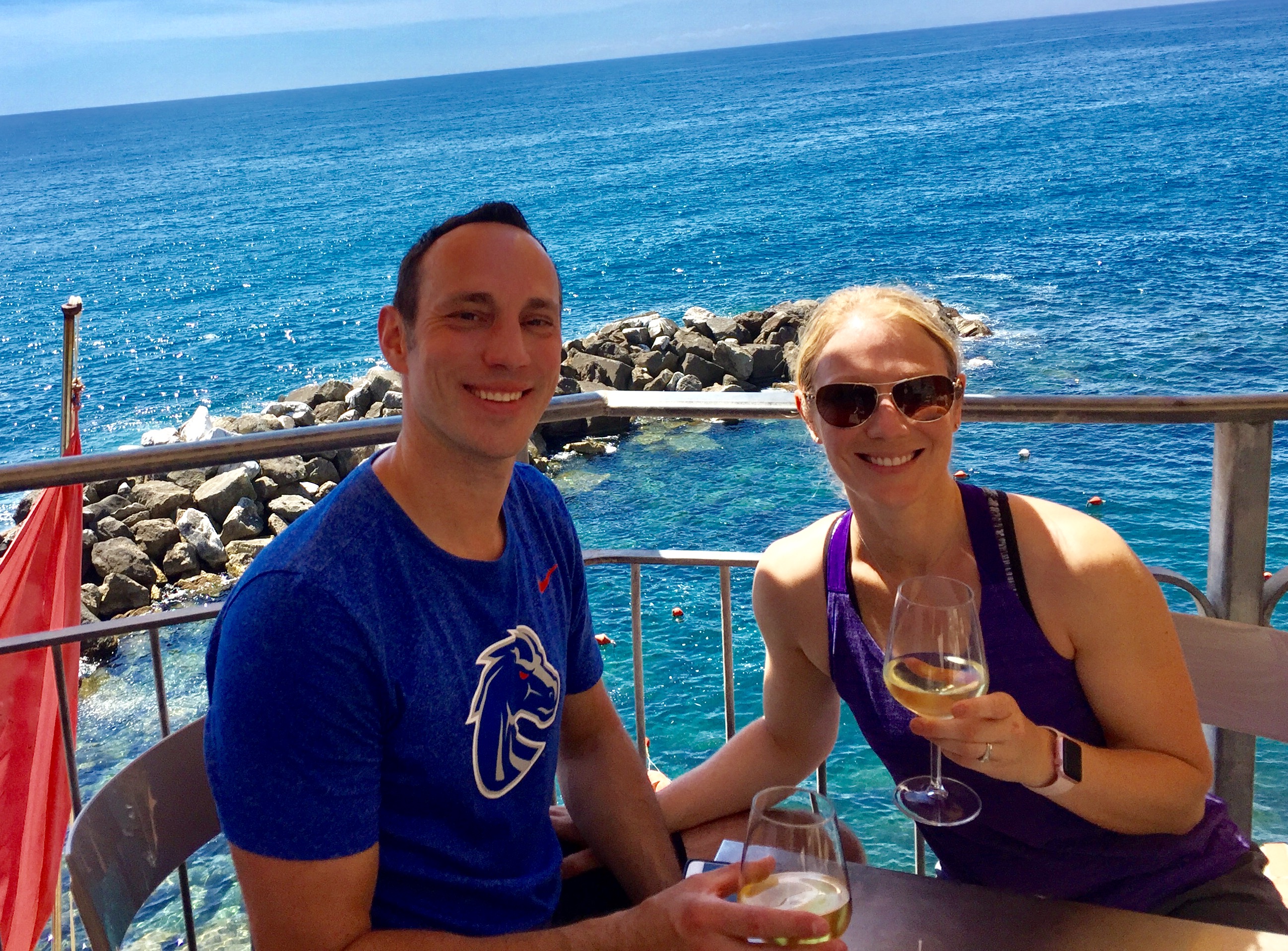 Celebrating our anniversary in the Italian Riviera