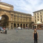 Heather in the Piazza Della Repubblica