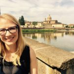 Heather at river Arno
