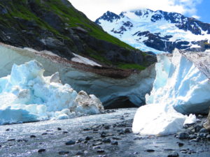 Alaska vacation hike to Byron Glacier