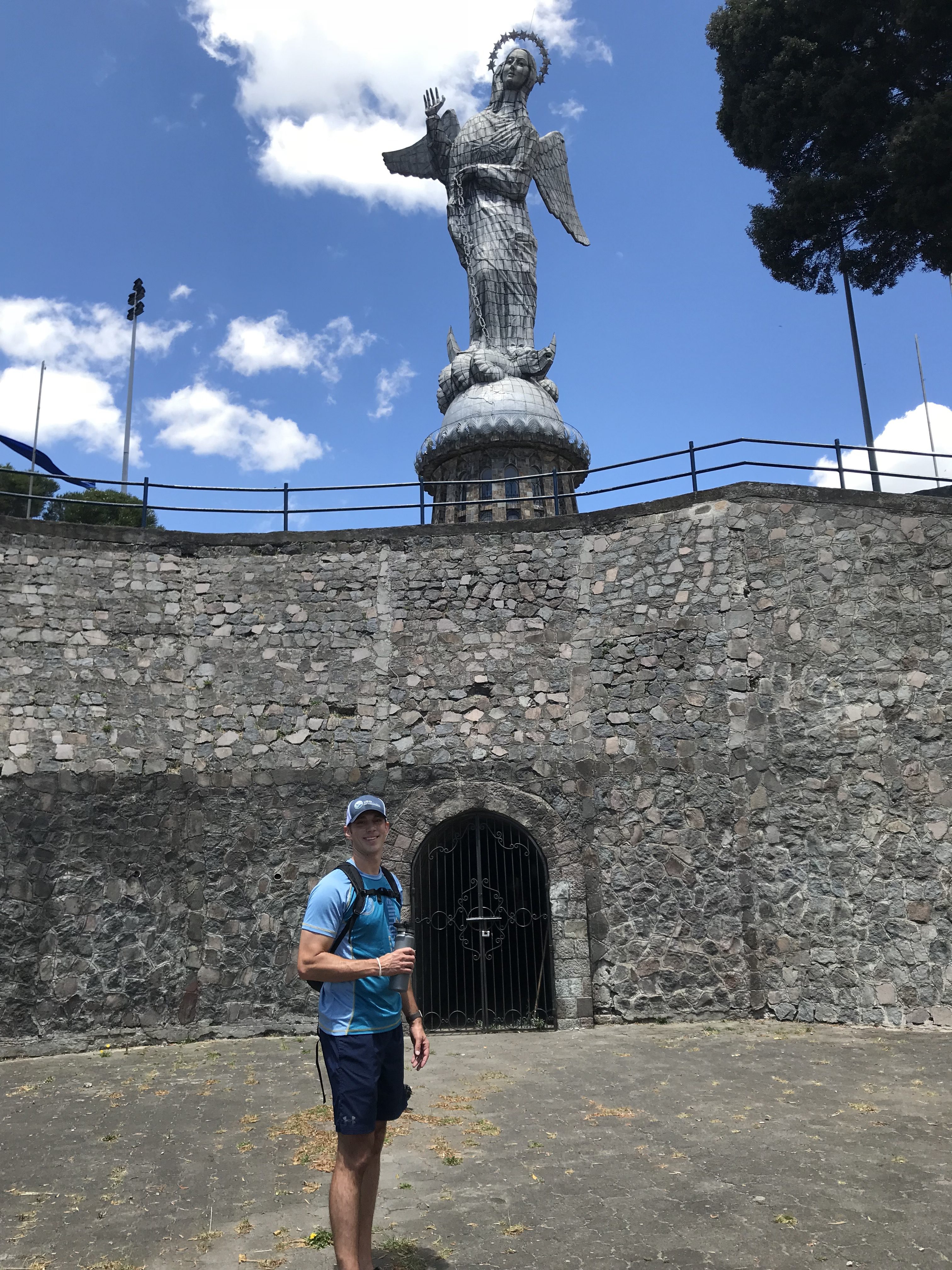 Justin at El Panecillo